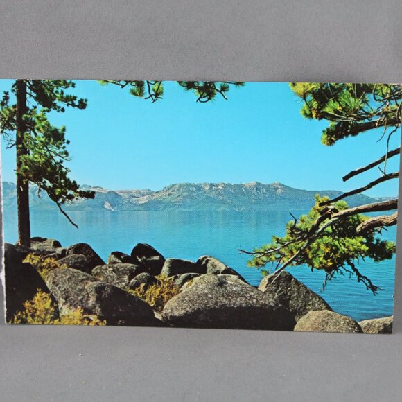 Vintage Postcard - Welcome From Lake Tahoe Summer View - Dexter Press - Picture 3 of 3